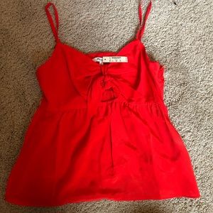 Madewell Red Silk Cami